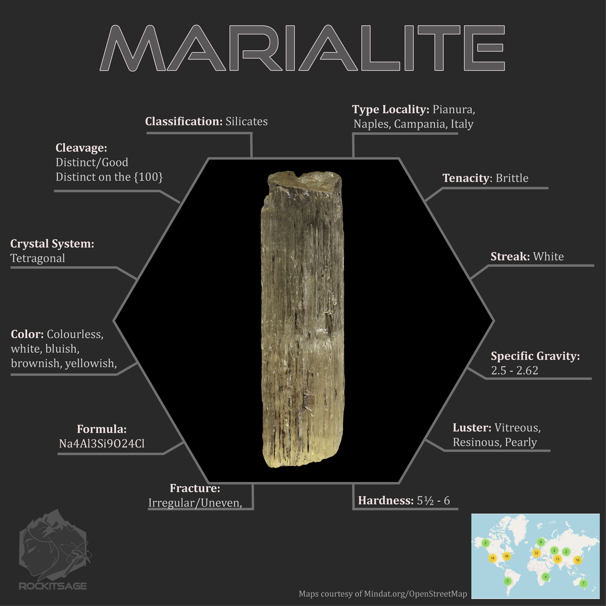 Mineral Marialite Infographic